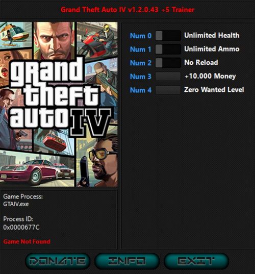 Grand Theft Auto IV - Complete Edition: Trainer +5 v1.2.0.43 {iNvIcTUs oRCuS / HoG}