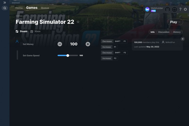 Farming Simulator 22: Trainer +2 v31.05.2022 {MrAntiFun / WeMod}