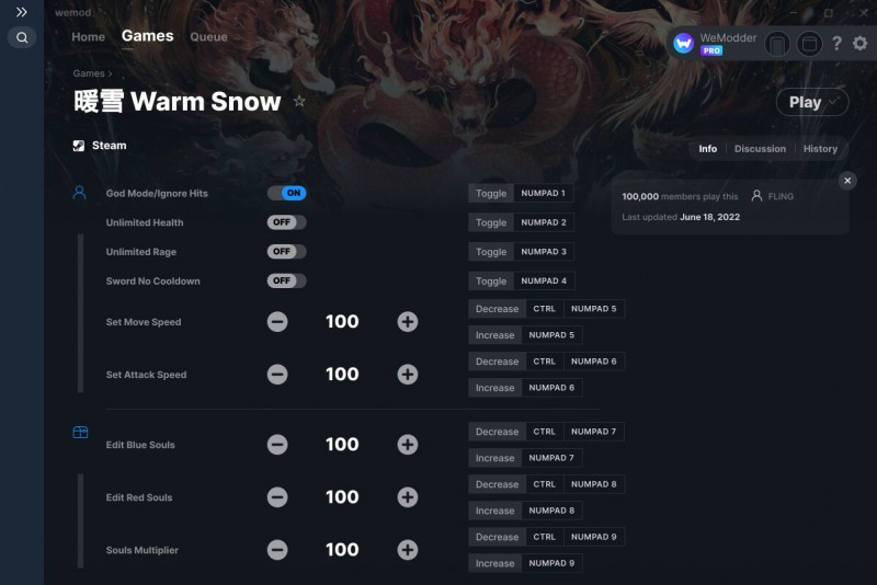 Warm Snow: Trainer +12 v18.06.2022 {FLiNG / WeMod}