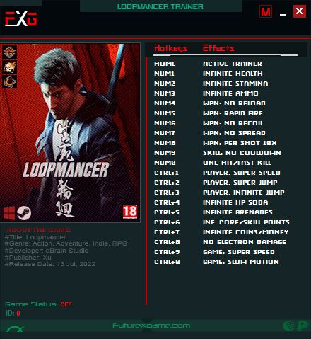 Loopmancer: Trainer +20 v1.0 {FutureX}