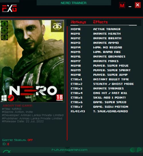 Nero: Trainer +18 v1.5 {FutureX}