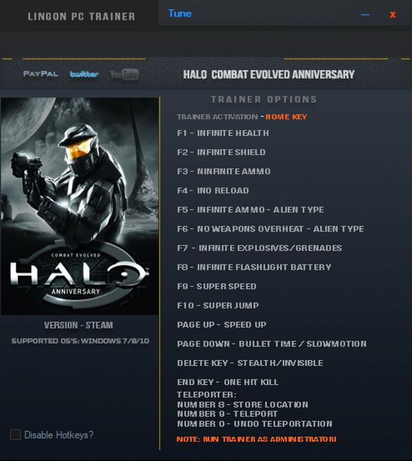 Halo: Combat Evolved Anniversary - Trainer +15 v11.07.2022 {LinGon}