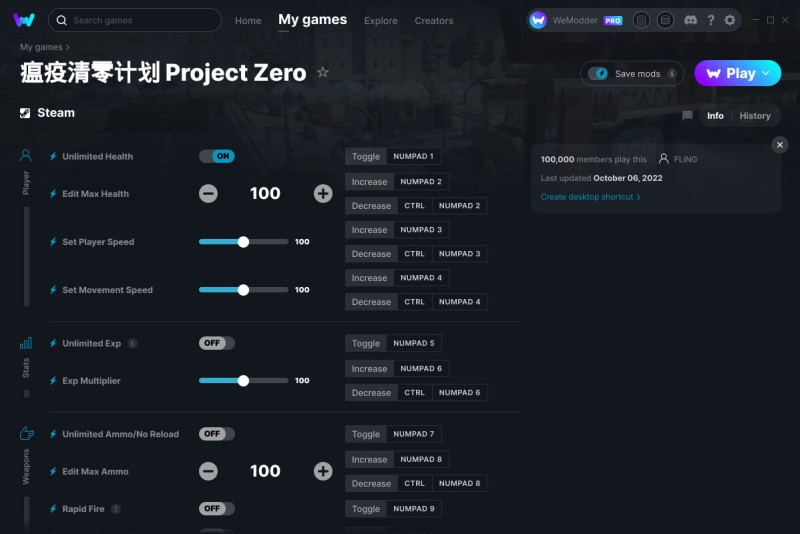 Project Zero: Trainer +13 v06.10.2022 {FLiNG / WeMod}