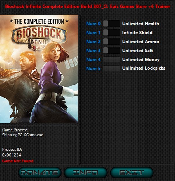 Bioshock Infinite: Complete Edition - Trainer +6 Build 307_CL {iNvIcTUs oRCuS / HoG}