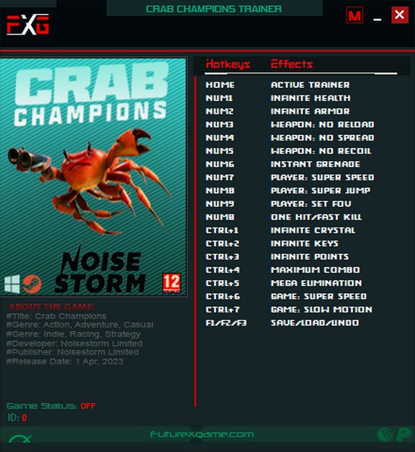 Crab Champions: Trainer +18 v1751 {FutureX}
