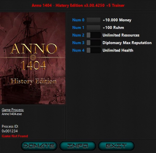 Anno 1404 - History Edition: Trainer +5 v3.00.4250 {iNvIcTUs oRCuS / HoG}