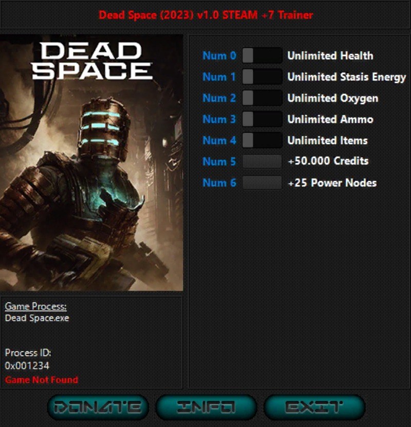 Dead Space Remake: Trainer +7 v1.1 UPD: 19.12.2023 {iNvIcTUs oRCuS / HoG}