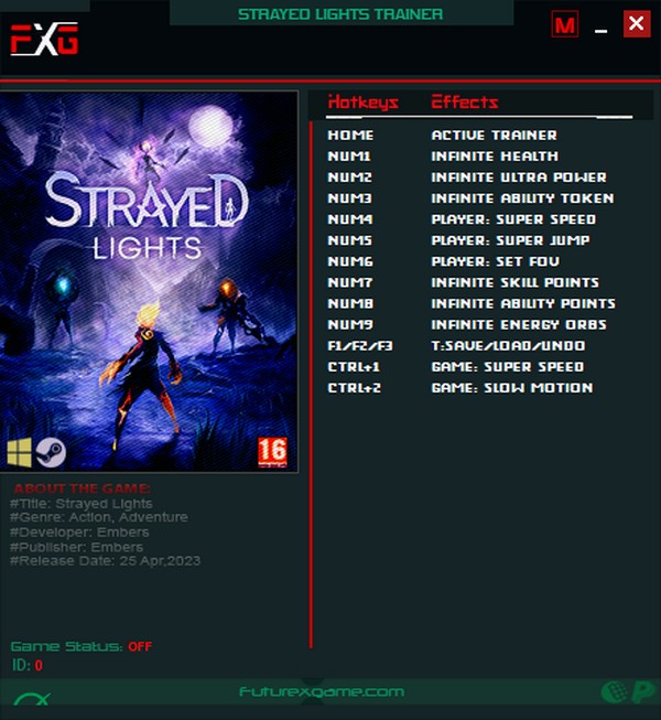 Strayed Lights: Trainer +12 v25.04.2023 {FutureX}