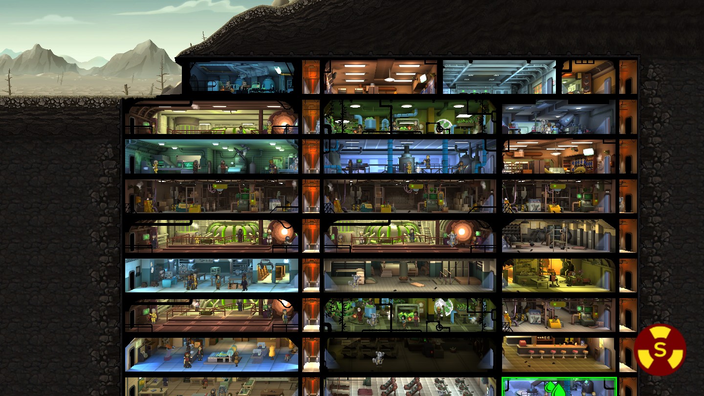 Fallout Shelter: SaveGame (all unlocked, 50 lvl, 120 Residents, 9 kk Caps, All Weapons, a lot of Lunchboxes, food, water & stimpacks)