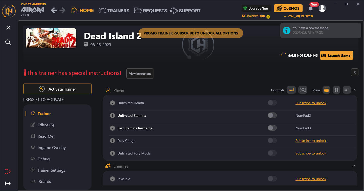 Dead Island 2: Trainer +23 {CheatHappens.com}