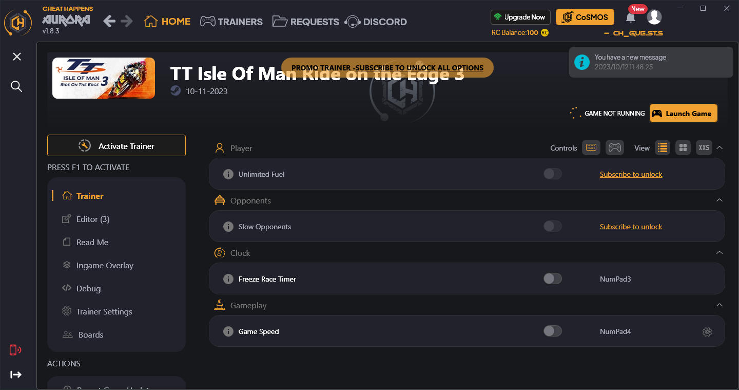 TT Isle of Man: Ride on the Edge 3 - Trainer +7 v10-11-2023 {CheatHappens.com}