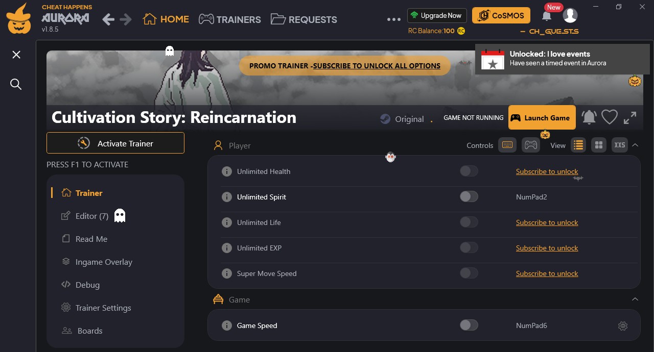 Cultivation Story: Reincarnation - Trainer +13 {CheatHappens.com}