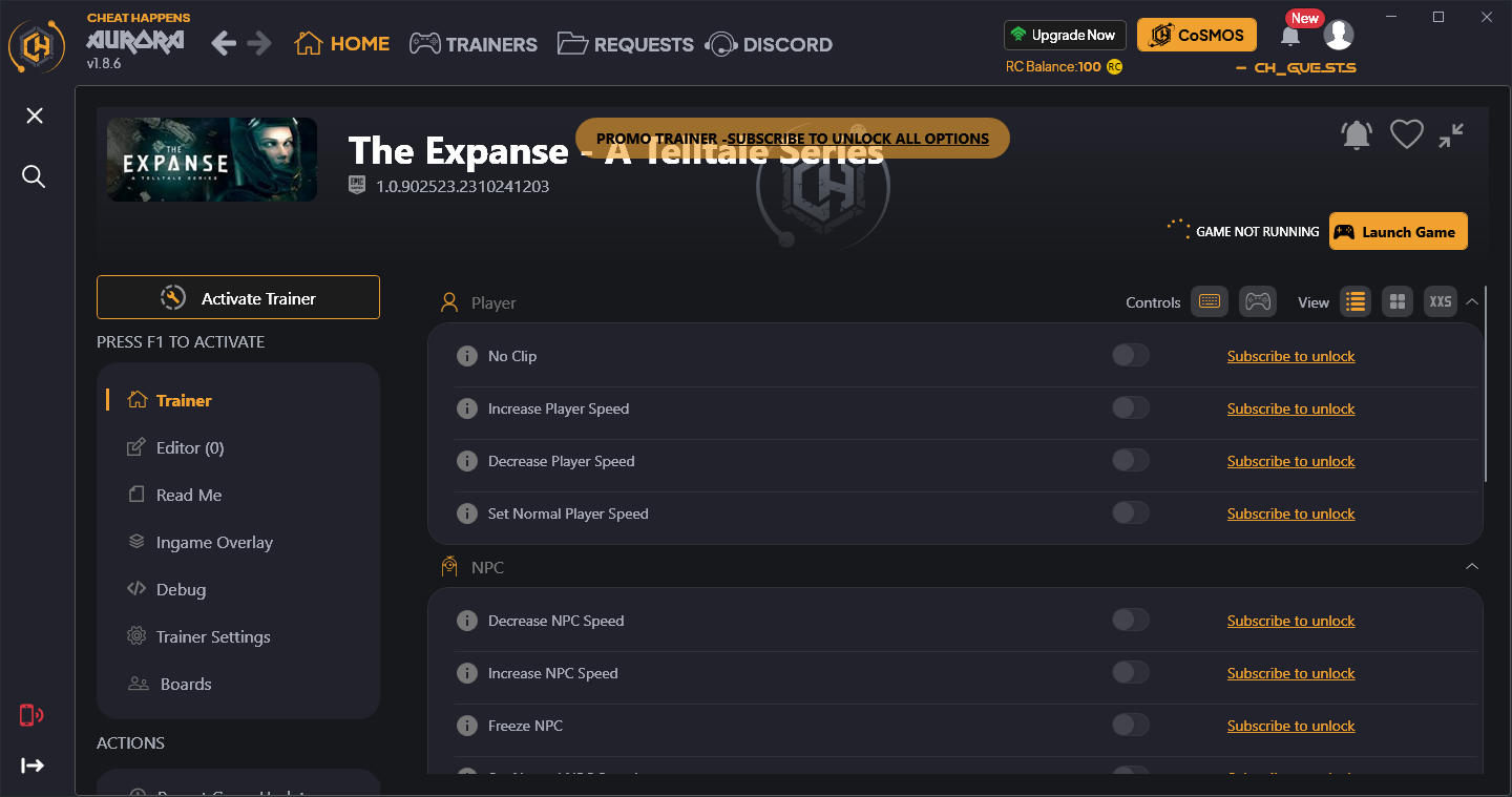 The Expanse: A Telltale Series - Trainer +19 {CheatHappens.com}