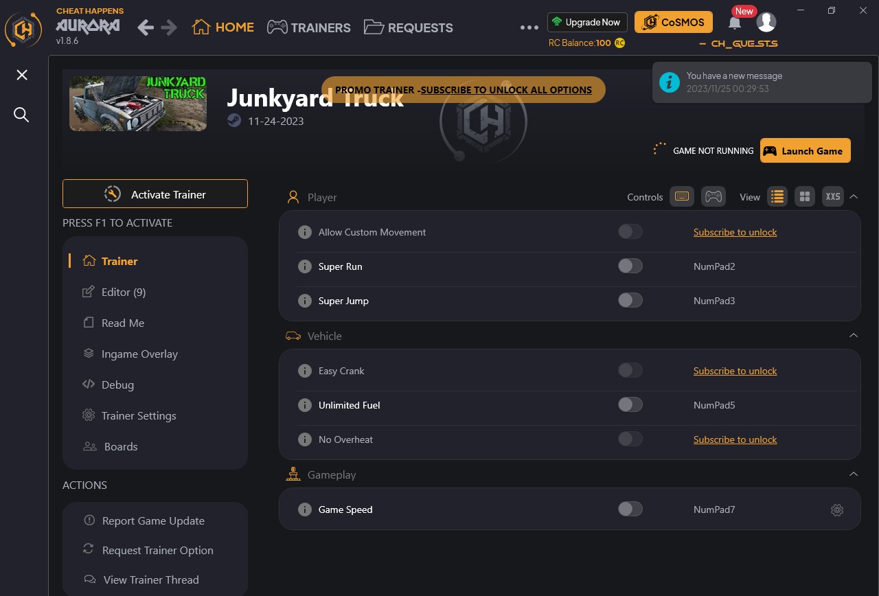 Junkyard Truck: Trainer +16 v11-24-2023 {CheatHappens.com}