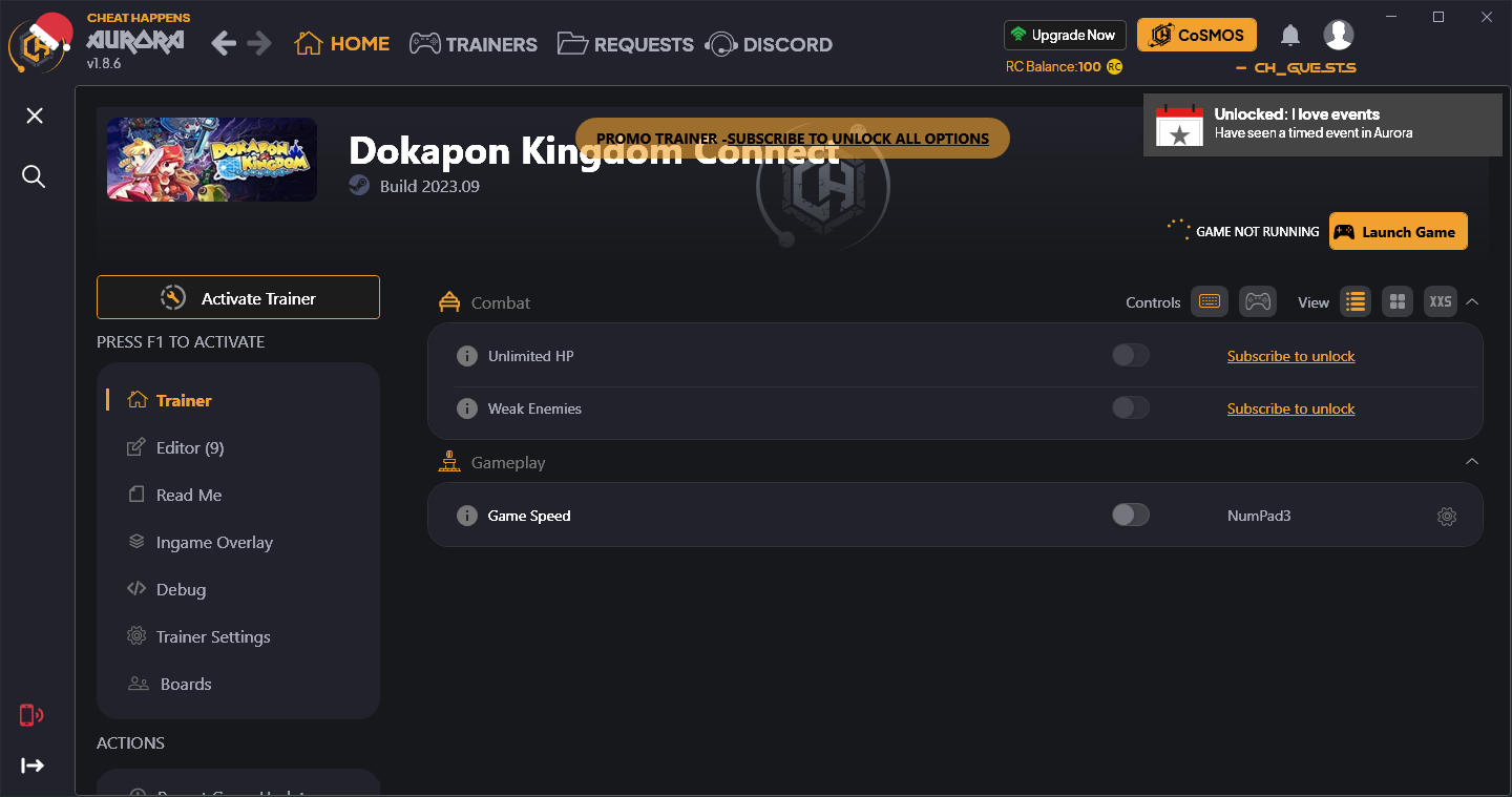Dokapon Kingdom: Connect - Trainer +12 {CheatHappens.com}