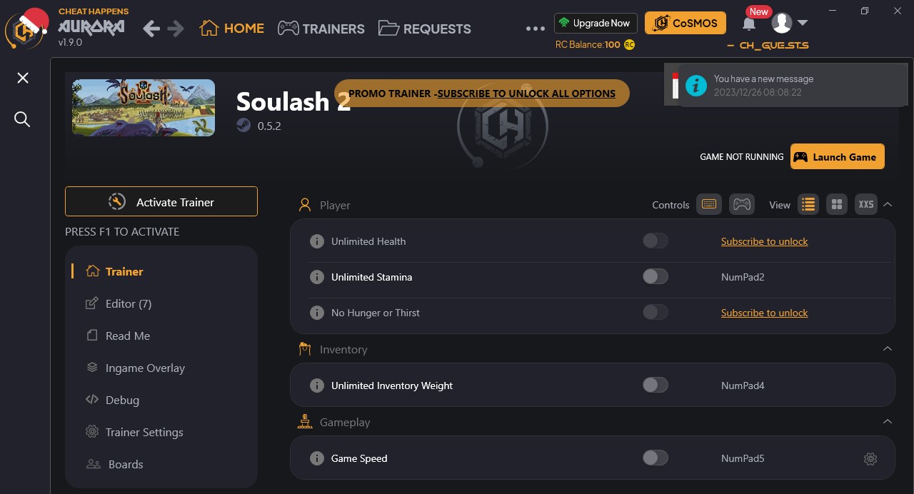 Soulash 2: Trainer +12 {CheatHappens.com}