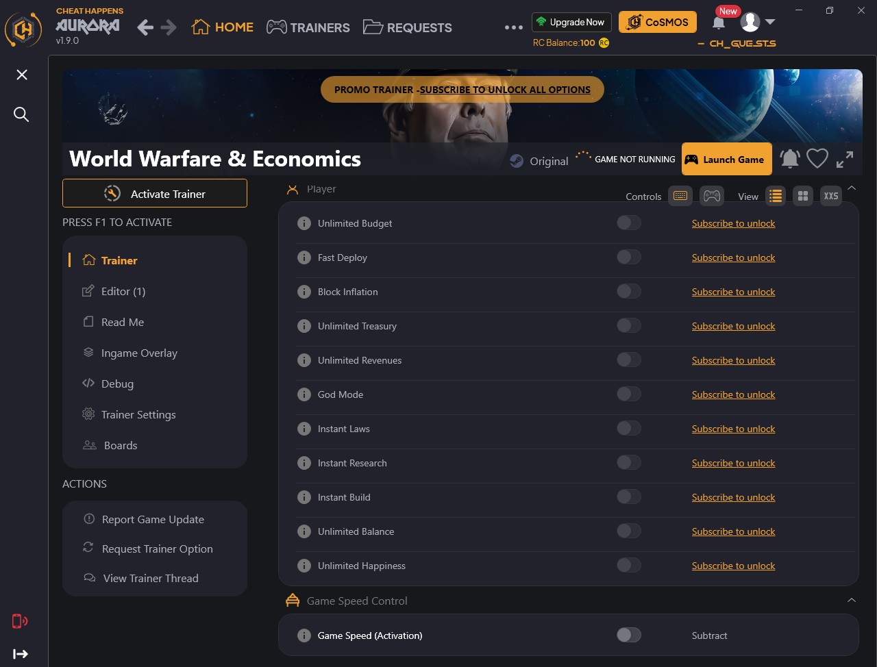 World Warfare and Economics - Trainer +13 {CheatHappens.com}