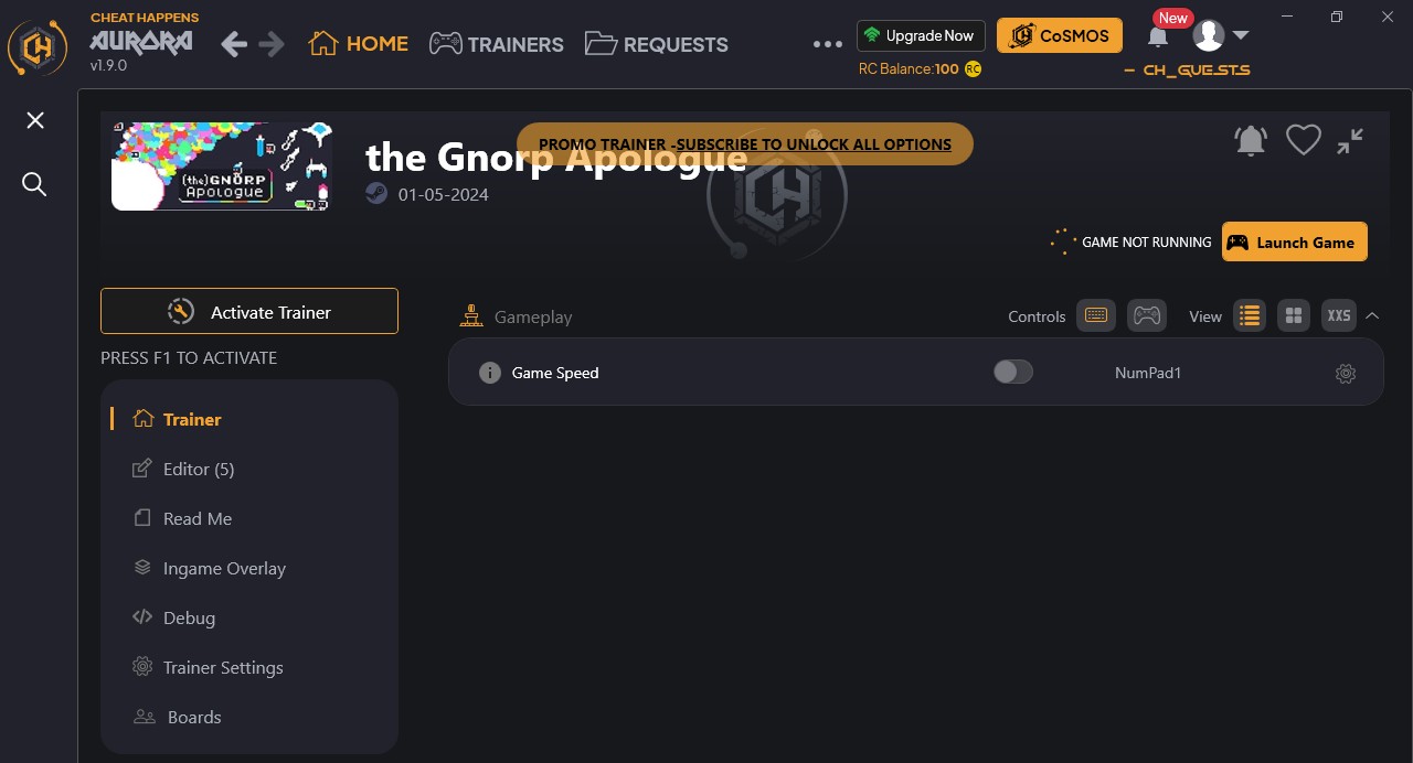 (the) Gnorp Apologue: Trainer +6 {CheatHappens.com}