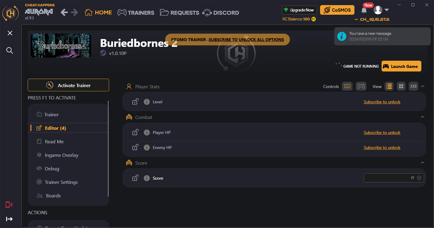 Buriedbornes2 - Dungeon RPG: Trainer +5 {CheatHappens.com}