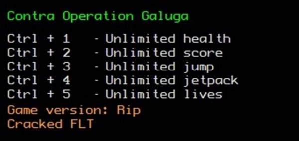 Contra: Operation Galuga - Trainer +5 [FLT] {LIRW / GHL}