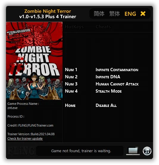 Zombie Night Terror: Trainer +4 v1.0-v1.5.3 {FLiNG}