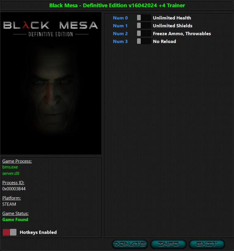 Black Mesa - Definitive Edition: Trainer +4 [UPD:16.04.2024] {iNvIcTUs oRCuS / HoG}