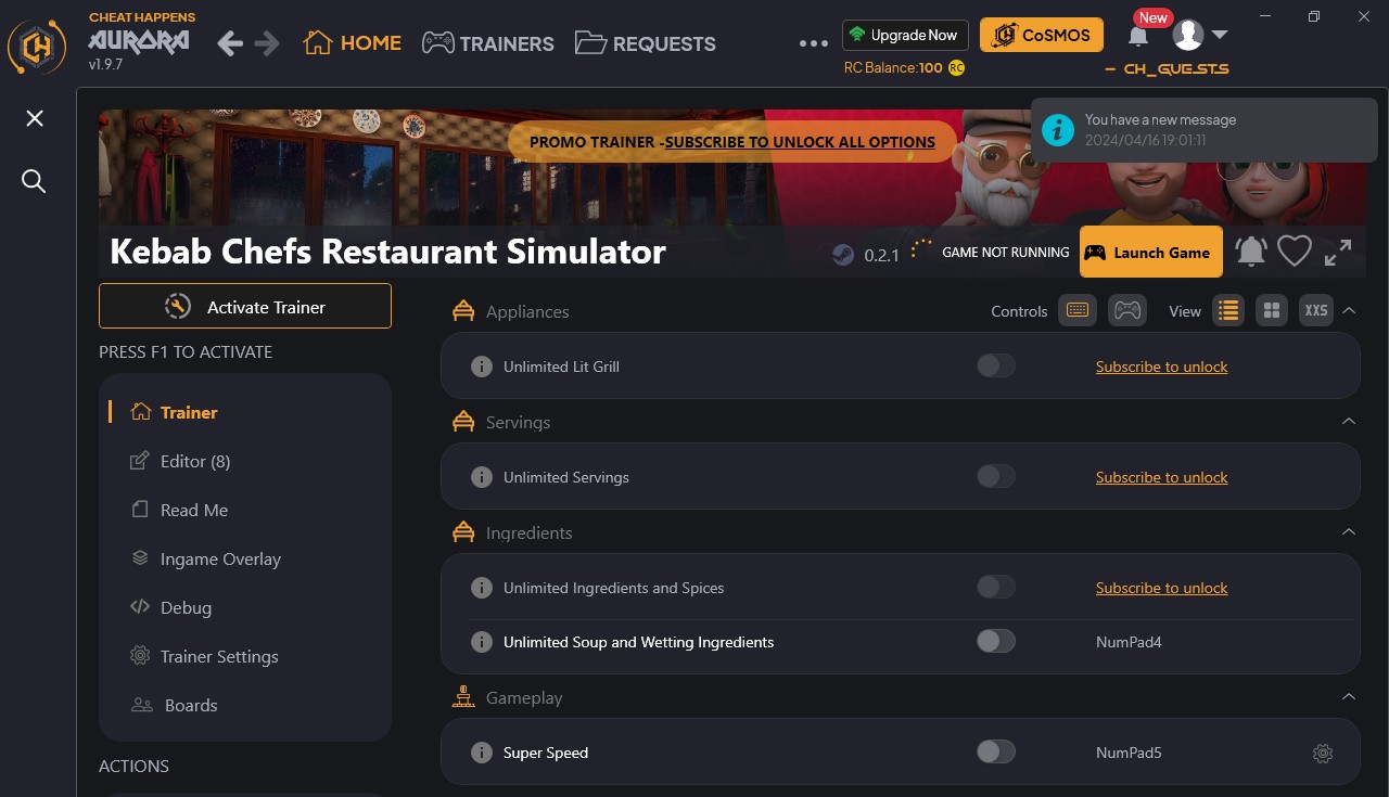 Kebab Chefs! - Restaurant Simulator - Trainer +13 {CheatHappens.com}