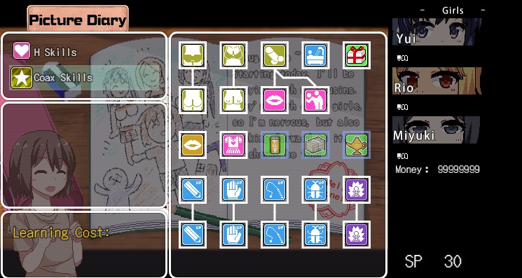Summer Memories: SaveGame (Start of the game, a lot of money, all skills are unlocked) [STEAM]