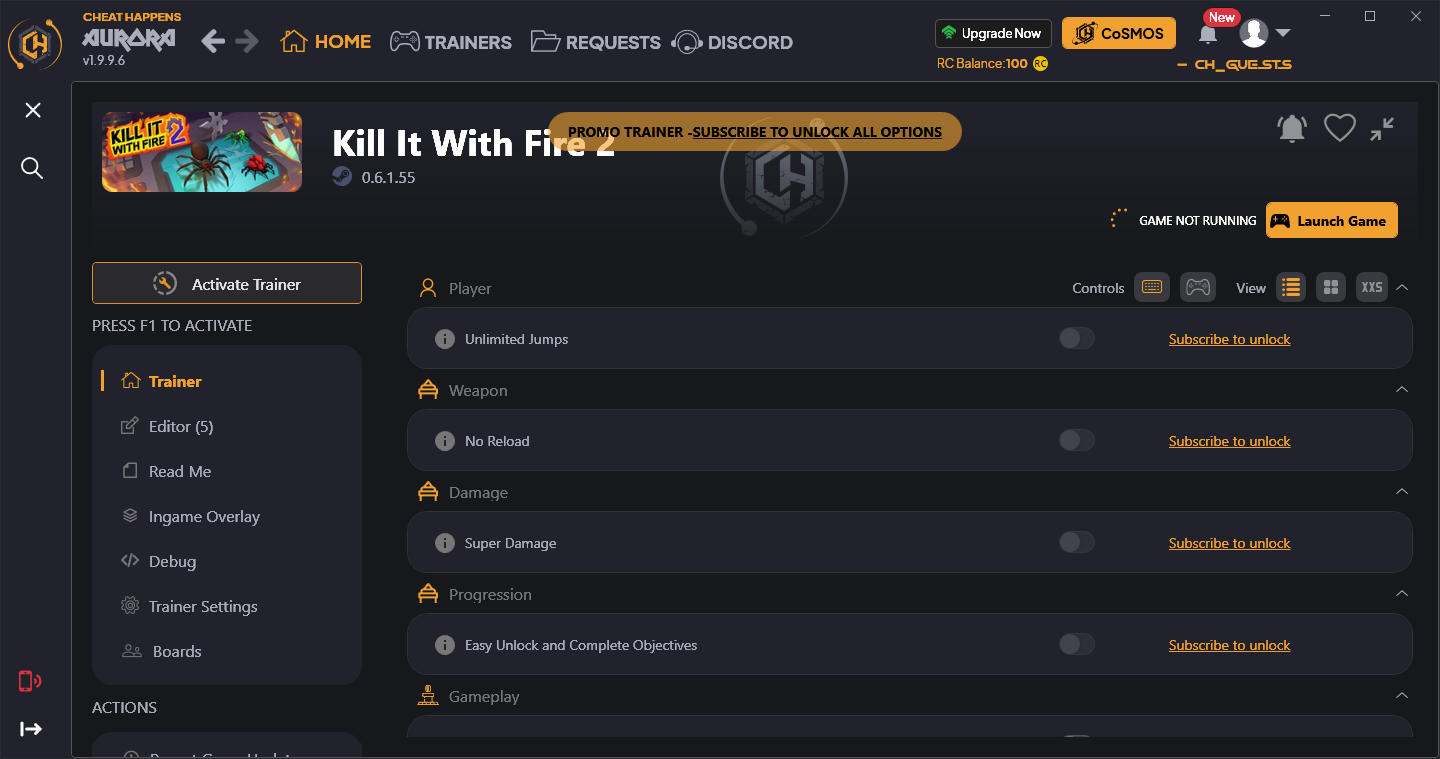 Kill It With Fire 2: Trainer +10 {CheatHappens.com}