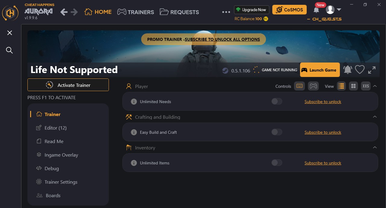 Life Not Supported: Trainer +15 {CheatHappens.com}