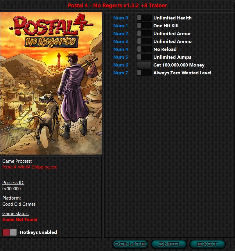 Postal 4: No Regerts - Trainer +5 v1.4.0 {iNvIcTUs oRCuS / HoG}