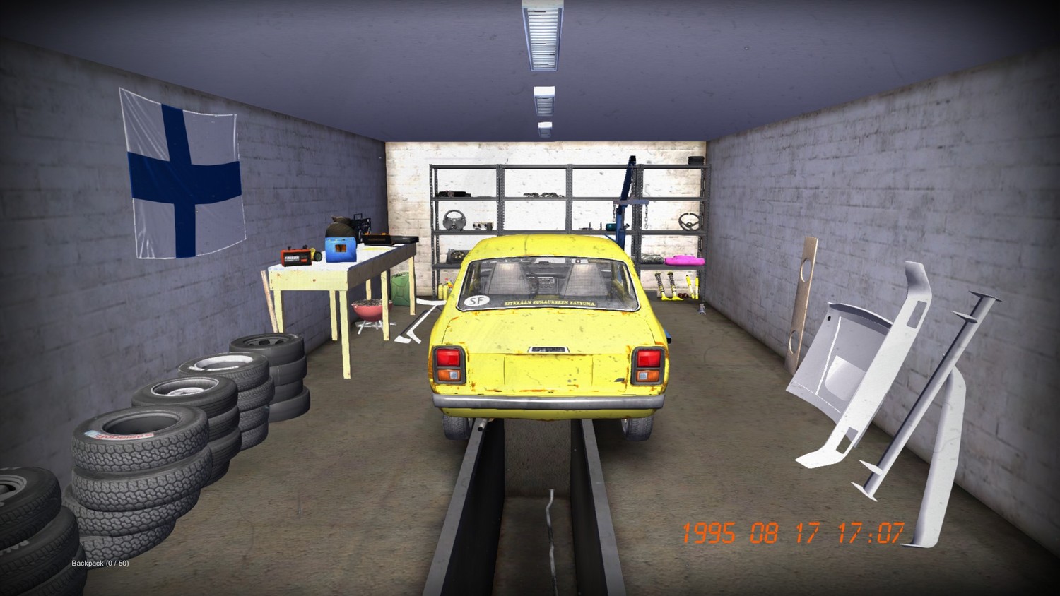 My Summer Car: SaveGame (Stock Satsuma with tuning in the garage)