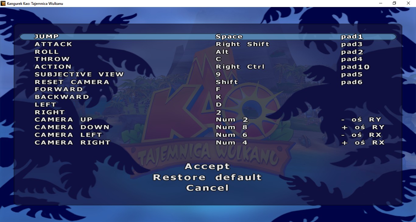 Kao the Kangaroo - Mystery of the Volcano: SaveGame 100%