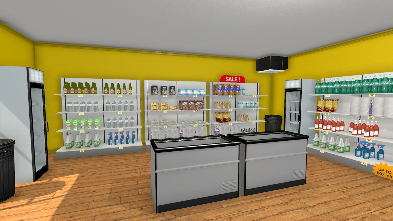 Supermarket Simulator: SaveGame (maximum level with fully filled shelves)