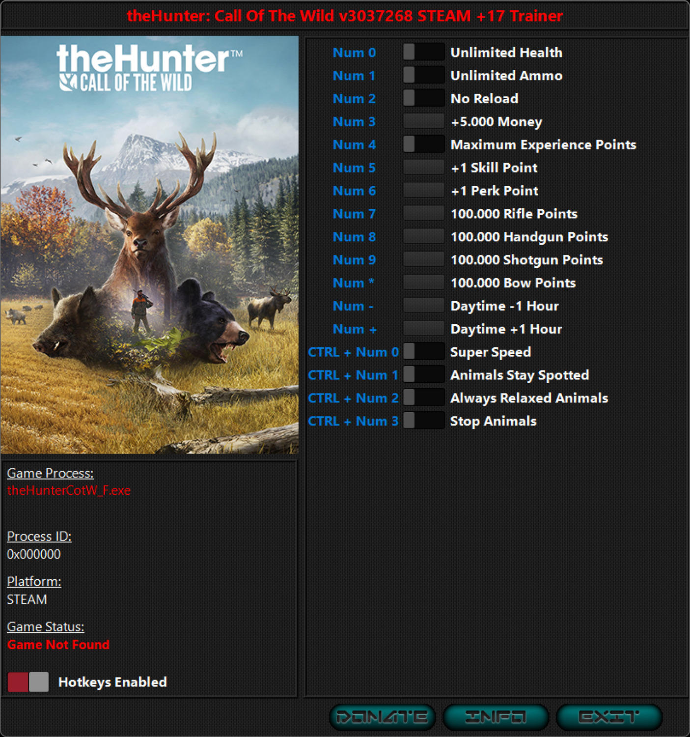 theHunter: Call of the Wild - Trainer +17 v3037268 {iNvIcTUs oRCuS / HoG}