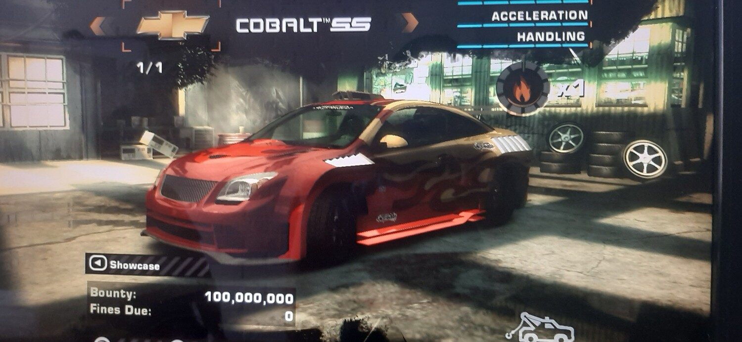Need for Speed: Most Wanted - SaveGame (Chevrolet Cobalt SS, 100 million in money and ratings)