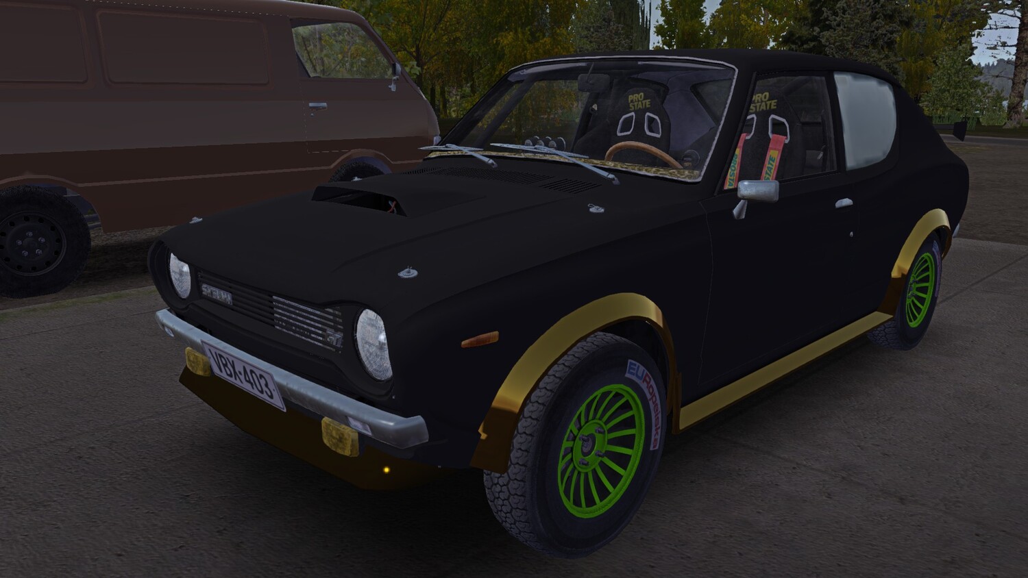 My Summer Car: SaveGame (rally satsuma in matte black-gold color)
