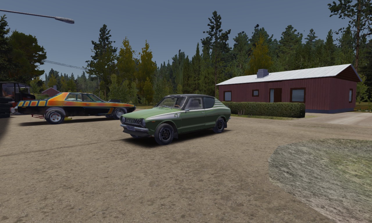 My Summer Car: SaveGame (Stock Satsuma, keys for a Toyota Hiace, 7633 money)