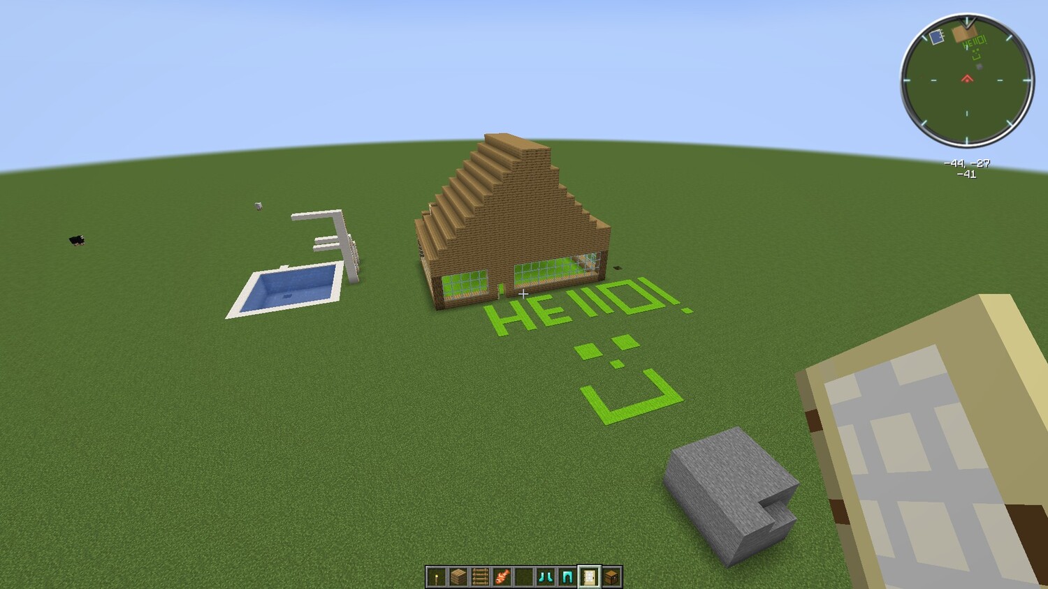 Minecraft: SaveGame (House with a swimming pool)
