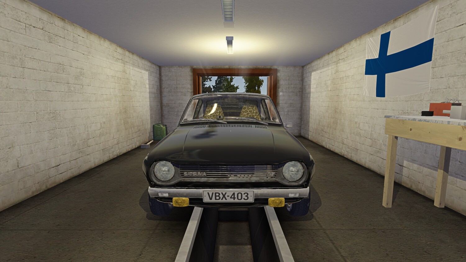 My Summer Car: SaveGame (Racing Satsuma, suitcase of money, pig's house, numbers received)