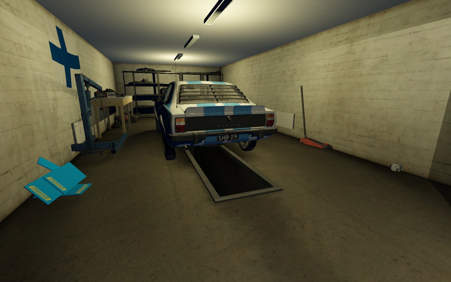 My Winter Car: SaveGame (Corris Rivet GT Museum Restyling, black plates)