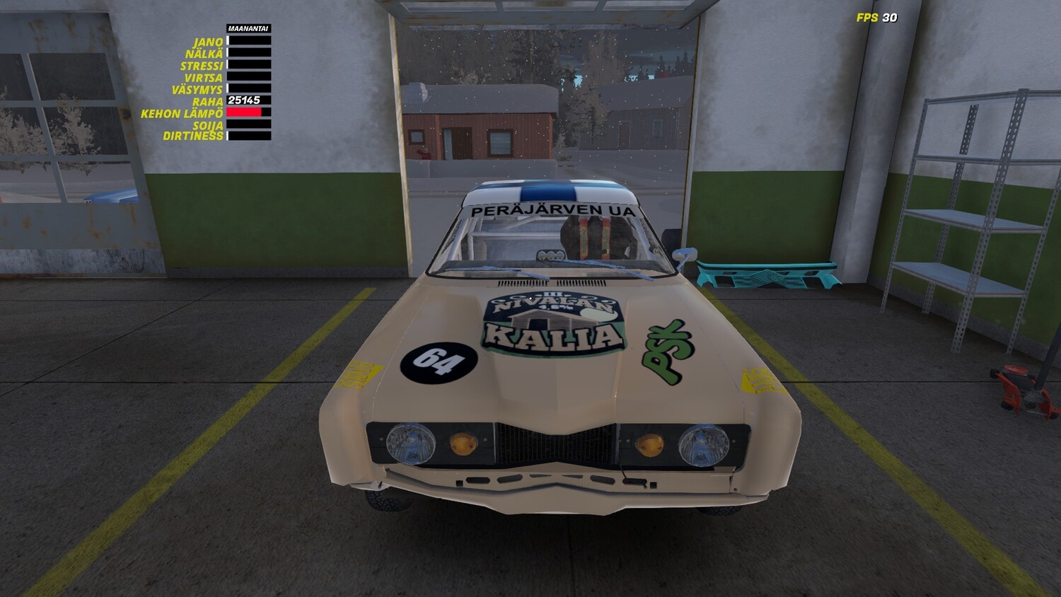 My Winter Car: SaveGame (Corris Rivett for ice racing)