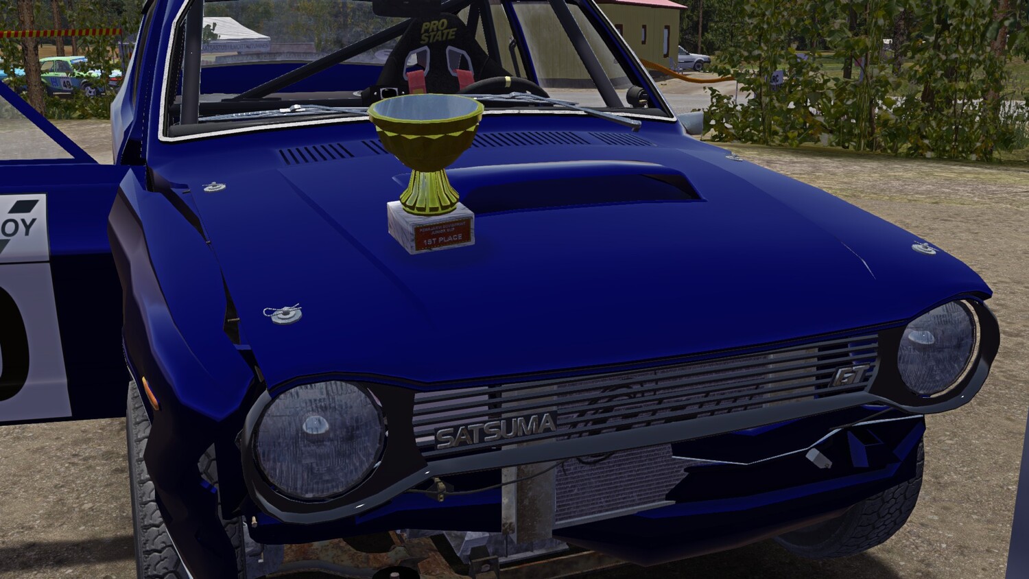 My Summer Car: SaveGame (Blue Satsuma after the rally, 1st place)