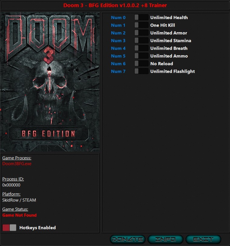 Doom 3: BFG Edition Cheats & Trainers for PC