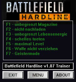 Battlefield: Hardline: Trainer (+7) [1.07.15] {dR.oLLe}