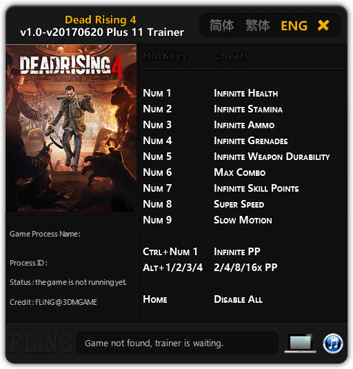 install and use dead rising 4 trainer mod
