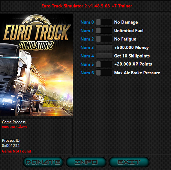 Euro Truck Simulator 2: Trainer +7 v1.44.1.1 {iNvIcTUs oRCuS/HOG}