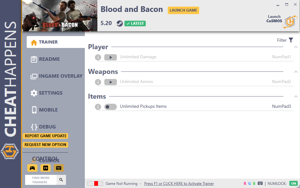 Blood and Bacon: Trainer +3 v5.20 {CheatHappens.com}