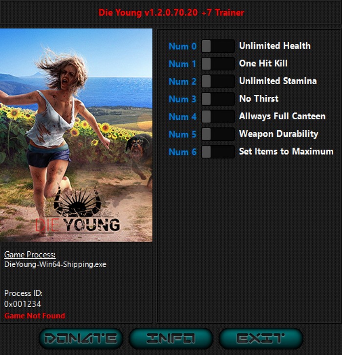 Die Young: Trainer +7 v1.2.0.70.20 {iNvIcTUs oRCuS / HoG}