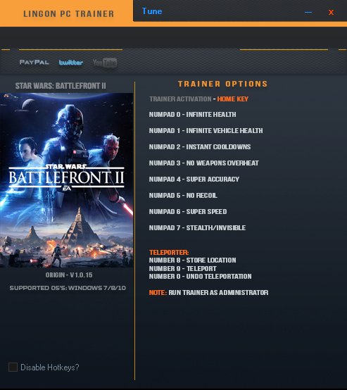 Rusland Cordelia en kreditor Star Wars: Battlefront 2 (2017): Trainer +10 v1.0.15 {LinGon} - Download -  GTrainers